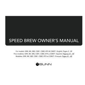 BUNN BXB Speed Brew Coffee Maker Stainless Steel B30N 2