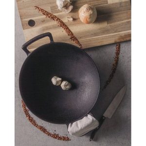 BackCountry Irons Cast Iron Wok for Stir Frys and Sautees B18M 4