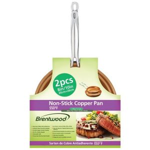 Brentwood BFP 2810C 8 inch and 10 inch Non Stick Induction Copper B18L 2