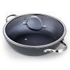 Cooks Standard 12 Hard Anodize Nonstick All Purpose Pan with Lid Black C18L 1