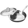 Cooks Standard 12 Inch Fry Pan with Dome Lid Multi Ply Clad Stainless Steel C18L 1