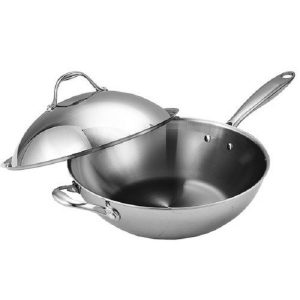 Cooks Standard 13 Wok with Dome Lid Multi Ply Clad Stainless Steel C18S 2