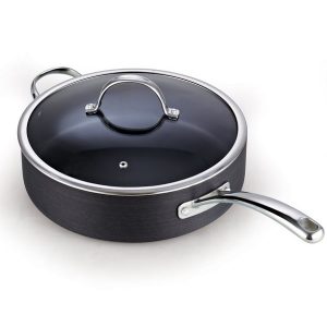 Cooks Standard Hard Anodize 11 Deep Saute Pan with Cover 5 qt C13E 2