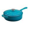 Crock Pot Artisan Enameled Cast Iron 3.5 Quart Deep Saute Pan with Self C18S 1 1