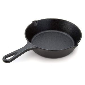 Cuisinel 8 Inch Pre Seasoned Cast Iron Skillet Cookware with Lid Handle Cover C18S 3