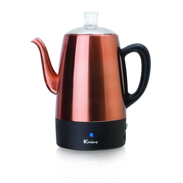 Euro Cuisine Stainless Steel Percolator - Copper finish - 8 cups E02Q 4 Euro Cuisine Stainless Steel Percolator - Copper finish - 8 cups E02Q - Image 2