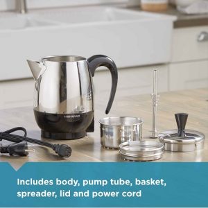 Farberware 2 4 Cup Electric Percolator Stainless Steel F30K 4