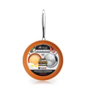 Gotham Steel 11 Premium Non Stick Copper Fry Pan Tri Ply Stainless Steel G18S 4