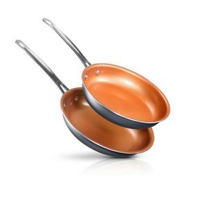 Gotham Steel Diamond Nonstick Frying Pan Set, 8.5 inch and 9.5 inch G18U