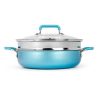 Granite Stone Everyday Pan with Steamer Aluminum Non stick G18R 1