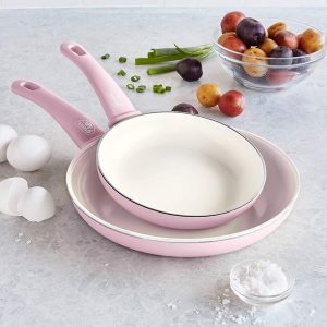GreenLife Grip Healthy Ceramic Nonstick Frying PanSkillet Set G18E 3