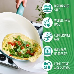 GreenLife Soft Grip Healthy Ceramic Nonstick Frying Pan G17Y 3