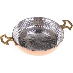Hammered Copper Food Safe Tin Lining Inside Egg Omelet Pan Sahan H18P 2