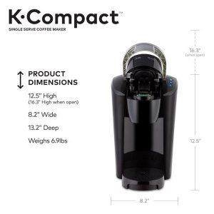 Keurig K Compact Single Serve K Cup Pod Coffee Maker Black K30T 4