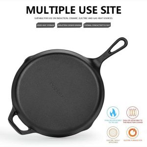 Kookantage Cast Iron Skillet Pre Seasoned K18L 4