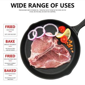 Kookantage Cast Iron Skillet Pre Seasoned K18L 5