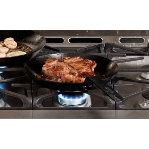 Lodge 10 Seasoned Carbon Steel Skillet CRS10 10 Inch Diameter L17D 5