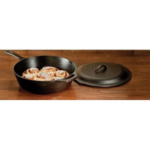Lodge Cast Iron 10.25 3 Quart Covered Deep Skillet L18G 3