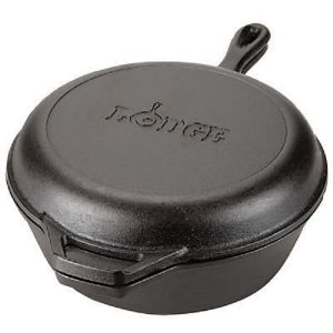 Lodge Pre seasoned 3.2 Quart Cast Iron Combo Cooker 2 Piece L13Z 3