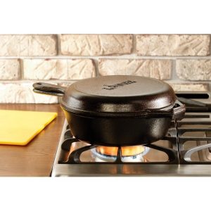 Lodge Pre seasoned 3.2 Quart Cast Iron Combo Cooker L17U 4