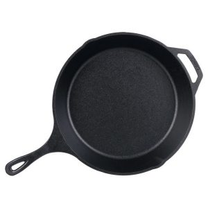Lodge Seasoned Cast Iron 13.25 Skillet with Assist Handle L17S 2