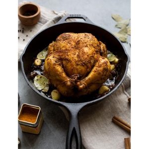 Lodge Wildlife Series Turkey Scene Seasoned 13.25 Cast Iron Skillet L18B 4