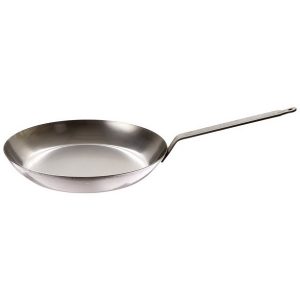 Matfer Bourgeat 062006 Black Steel Round Frying Pan 12 58 Inch Gray M18R 2