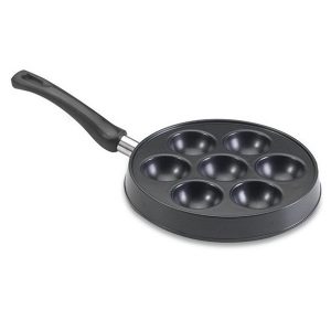 Nordic Ware Danish Ebelskiver Pan Cast Aluminum with phenolic handle N18E 2