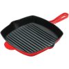 2 NutriChef 11 Square Cast Iron Skillet Grill Pan w Porcelain N08E 1