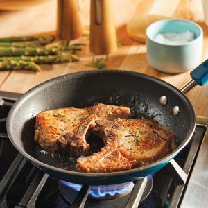 Rachael Ray 3 Piece Porcelain Enamel Non Stick Frying Pans R13E 6