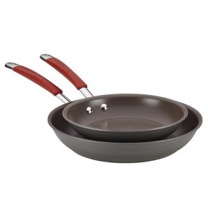 Rachael Ray 9 and 11 Inch Cucina Hard Anodized Nonstick Twin Pack R18O 2