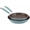 Rachael Ray Cucina Hard Porcelain Enamel Nonstick Frying Pan Set R18Z 1
