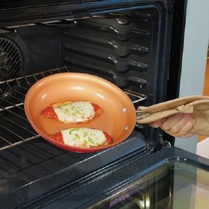 Red Copper Ceramic Copper Fry Pan 12 in. Red Total Qty 1 R17P 3