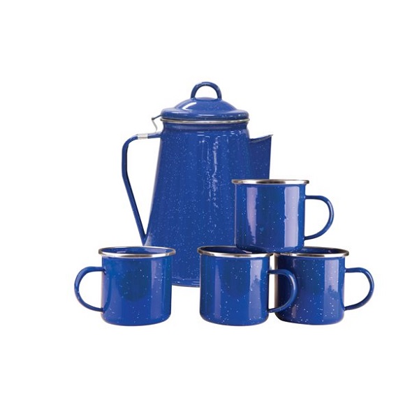 Stansport Enamel 8 Cup Coffee Pot With Percolator S30F 3 Stansport Enamel 8 Cup Coffee Pot With Percolator S30F