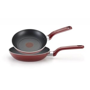 T-fal Excite Red Non-stick 8-inch and 10-inch Fry Pan Set T18F