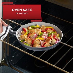 T fal Initiatives Ceramic Cookware 2 piece Fry Pan Set T18D 3