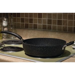 The Rock by Starfrit 11 Deep Fry Pan With Lid Bakelite Handles T17A 2