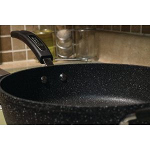 The Rock by Starfrit 11 Deep Fry Pan With Lid Bakelite Handles T17A 3