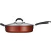 Tramontina Style 11 Ceramic Nonstick Covered Deep Skillet T13A 1