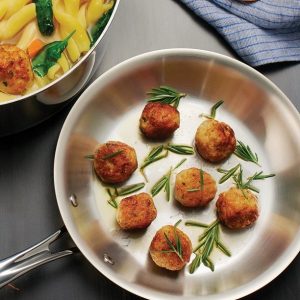 Tri Ply Clad 10 in Stainless Steel Fry Pan T17J 3